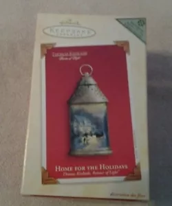 Hallmark Keepsake Thomas Kinkade 2003 hogar para las vacaciones adorno iluminado nuevo en caja - Imagen 1 de 6