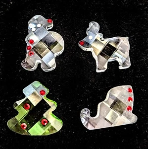 Swarovski Crystal My Little Christmas Mini Babbo Natale slitta renna albero set 1" - Foto 1 di 11