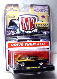 M2 Machines Gold Chase 1957 Ford Fairlane 500 1:64 Diecast Limited Edition - Picture 1 of 3