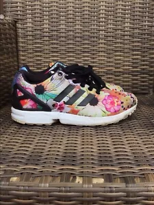 ADIDAS ZX Flux Sneaker Freizeitschuh Turnschuh Gr 38 2/3 EU Blumen Mehrfarbig - Bild 1 von 8