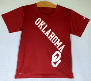 OU Oklahoma Sooner Nike Dri-Fit Youth Boy's Med T-Shirt NCAA Crimson - Picture 1 of 7