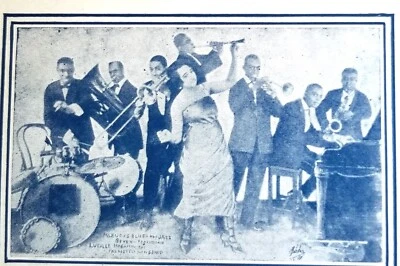 The Jazz-Me Blues 1921 LUCILLE HEGAMIN 2nd Jazz Recording Delaney Sheet Music! - Image 1 of 3