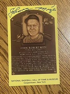 Johnny Mize NY New York Yankees HOF 5x World Series Signed Autograph Photo JSA - Picture 1 of 3