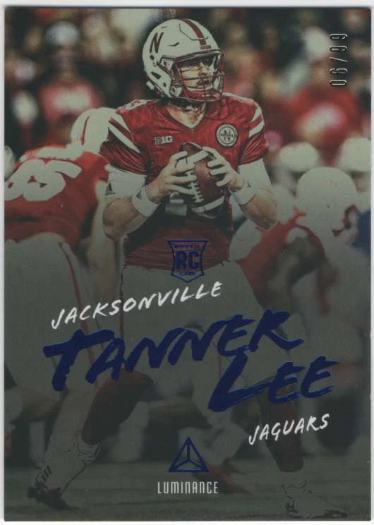 2018 Panini Luminance Football Luminance Blue /99 #194 Tanner Lee Jaguars  - Image 1 of 1