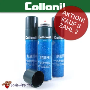 3x Collonil NANOPRO Imprägnierspray Schuhe, Kleidung, Leder, Wildleder, Textil - Bild 1 von 6