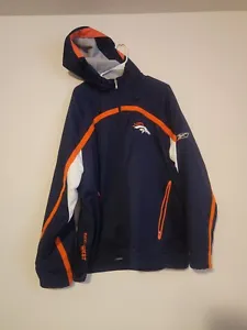 Denver Broncos NFL Blue Reebok Authentic Sideline Stadium Jacket Mens Size XL - Picture 1 of 6