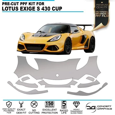 Película protectora de pintura con astillas de piedra Capnet Wings PPF para Lotus Exige S3 - Imagen 1 de 3