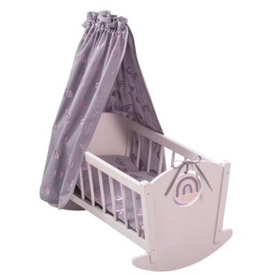 howa Puppenwiege Puppenbett "Rainbow" aus Holz 23002 - Bild 1 von 2