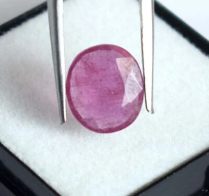 Natural 2.30 Ct Mozambique Red Ruby Oval Gemstone Certified B77671 Free Shipping - Picture 1 of 8