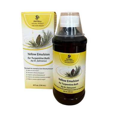 Zalmanov's DETOX Turpentine Bath Yellow Emulsion 8oz скипидарная ванна Залманова - Image 1 of 4