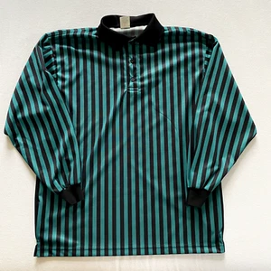Vintage Lady Foot Locker Employee Uniform Jersey Large Rugby Shirt Made USA Y2K - Picture 1 of 8