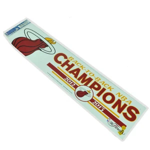 NBA Miami Heat Back to Back Champions 2012 2013 Finals Ultra Decal Stickers 3x12 - Picture 1 of 1