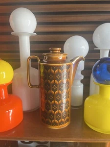 Vintage Hornsea Heirloom Brown Coffee Pot Mid Century Retro 1970s Tall - Picture 1 of 6
