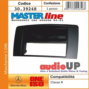 MASCHERINA AUTORADIO 1 DIN MERCEDES CLASSE R W251 DAL 2006 AL 2012. CON CASSETTO - Foto 1 di 2