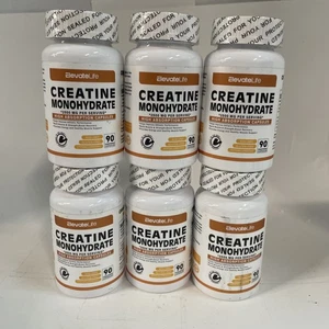 ElevateLife Creatina Monoidrato 2500mg 90ct 6Pk Scadenza 6/26 Alto Assorbimento - Foto 1 di 6