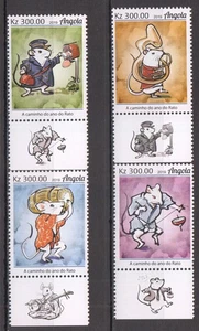 WB0655 2019 ANGOLA JAHR DER RATTE MONDKALENDER #2350-2353 1SATZ POSTFRISCH - Bild 1 von 1