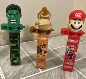 Klik Candy Dispensers Mario, Donkey Kong & Hulk - Picture 1 of 4