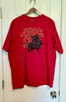 Camiseta gráfica Barcelona roja vintage Foto 1 de 4