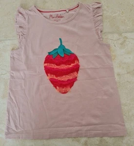 Mini Boden Girls Applique Short SLEEVE COTTON TOP AGE 8-9 YEARS BRAND NEW G7 - Imagen 1 de 4