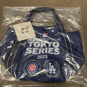 MLB World Tour Tokyo Series 2025 Baseball Balloon Mini Tote Bag small Navy #869 - Picture 1 of 7