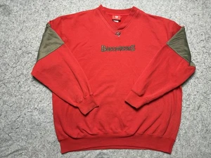 Tampa Bay Buccaneers Sweater Mens Extra Large Red NFL Pullover Crewneck Football - Picture 1 of 11
