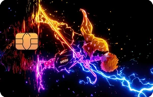 Zenitsu Demon Slayer Vinyl Credit Card Sticker Waterproof - Picture 1 of 3