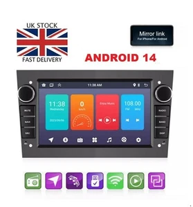 7" Android DARK GREY Car Radio GPS 2+32GB for Vauxhall Astra Corsa Meriva Zafira - Picture 1 of 4