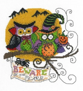 Beware of the Scare Counted Cross Stitch Pattern By Diane Arthurs #2843 - Picture 1 of 1