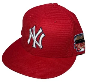 New Era NY Yankees Cap: 2014 All Star Game Red Fitted Hat Size 7 59FIFTY New HTF - Picture 1 of 6