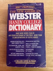 The New American Webster Handy College Dictionary, Paperback 1981 - Picture 1 of 6