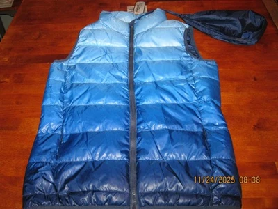 Jackson Hole Ropa Exterior AZUL Chaleco Mujeres S Puffer Ligero Senderismo Golf Esquí Nuevo con Etiquetas Foto 1 de 4