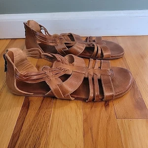Bed Stu Cara Womens Size 9.5 Shoes Brown Leather Strappy Gladiator Sandal - Picture 1 of 7