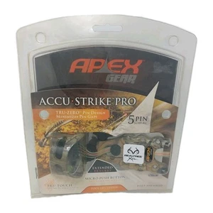 Truglo Apex Gear Accu Strike Pro 5-Pin Realtree Xtra Camo Bow Sight: AG1515J NEW - Picture 1 of 5