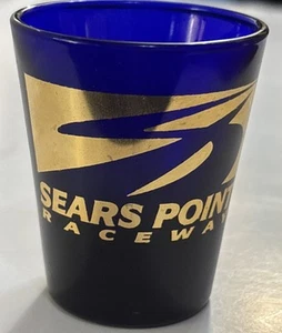 Sears Point Raceway California Cobalt Blue Souvenir Shot Glass Racing - Picture 1 of 6