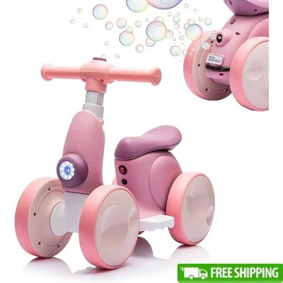 Triciclos eléctricos para bebés bicicleta de equilibrio con luces LED de música niños pequeños 1-4 años Foto 1 de 4