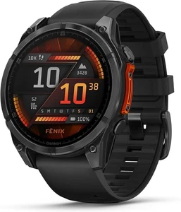 Garmin fenix 8 32 GB 3,6 cm 1,4" AMOLED Fitnesstracker iOS Android Schwarz NEU - Bild 1 von 5