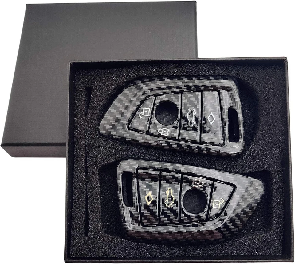 Real Carbon Fiber Remote Key Cover Case Fit For BMW F48 G30 G20 X1 X3 X4 X5 G05 - Image 1 of 1