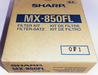 正品夏普 MX850FL 过滤器套件 MX-M1100 M850 M950 全新带盒 — 第 1/2 张图片