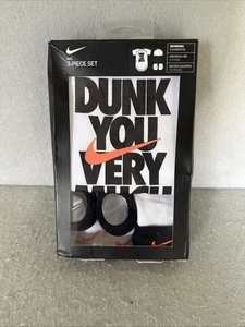Neu Nike Baby 3-teiliges Box Set Kleinkind Body Stiefeletten Mütze - Größe 0-6 Monate - Bild 1 von 5