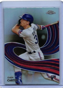 2024 Topps Chrome - Strokes Evan Carter #S-23 (RC) - Picture 1 of 2