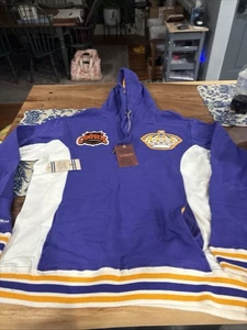 HERREN NHL MITCHELL & NESS RETRO LA KINGS HOODIE MEDIUM M LILA NEU MIT ETIKETT $ 110 - Bild 1 von 10