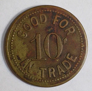 Chicago Eastgate Hotel Robin Hood Cocktail Lounge 10 ¢ gettone moneta R-5 #16427 - Foto 1 di 5