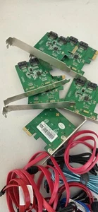 6 Of - SYBA SATA III 6 Gbps 2-port PCI-Express Controller Card Sy-pex40039 - Picture 1 of 3