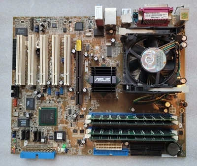 Carte Mère Asus P4C800-E Deluxe Socket 478 + Pentium 4 2,8GHZ + 3Go de RAM - Imagen 1 de 4