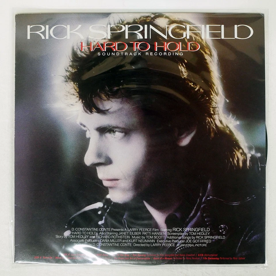RICK SPRINGFIELD HARD TO HOLD - SOUNDTRACK RECORDING RCA RPL8233 Japan VINYL LP - Image 1 of 1