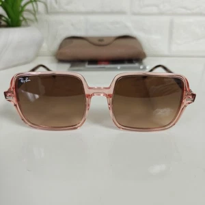 Ray-Ban RB1973 Square II 1282/A5 53-20 140 3N Translucent Brown Pink Gradient - Picture 1 of 23