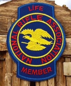NRA Life Member Patch National Rifle Association Embroidered Eagle Emblem - Picture 1 of 6