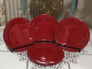 4er Set Waechtersbach Germany Fun Factory Kirschrot Salatteller 8 1/4" - Bild 1 von 8