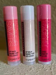 Menge 3 gemischte Geschmacksschoner Lippenbalsam Avon Vanille, Melone, Erdbeer Combo - Bild 1 von 3