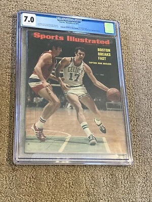 John Havlicek Sports Illustrated CGC 7.0 White Pages (Celtics Legend HOF)- 1972 - Image 1 of 3
